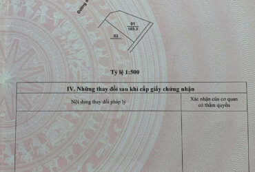 MẶT MƯƠNG ĐỒNG ÔNG 103M LÔ GÓC – ĐAN PHƯỢNG – HÀ NỘI. SÁT TRỤC TÂY THĂNG LONG.