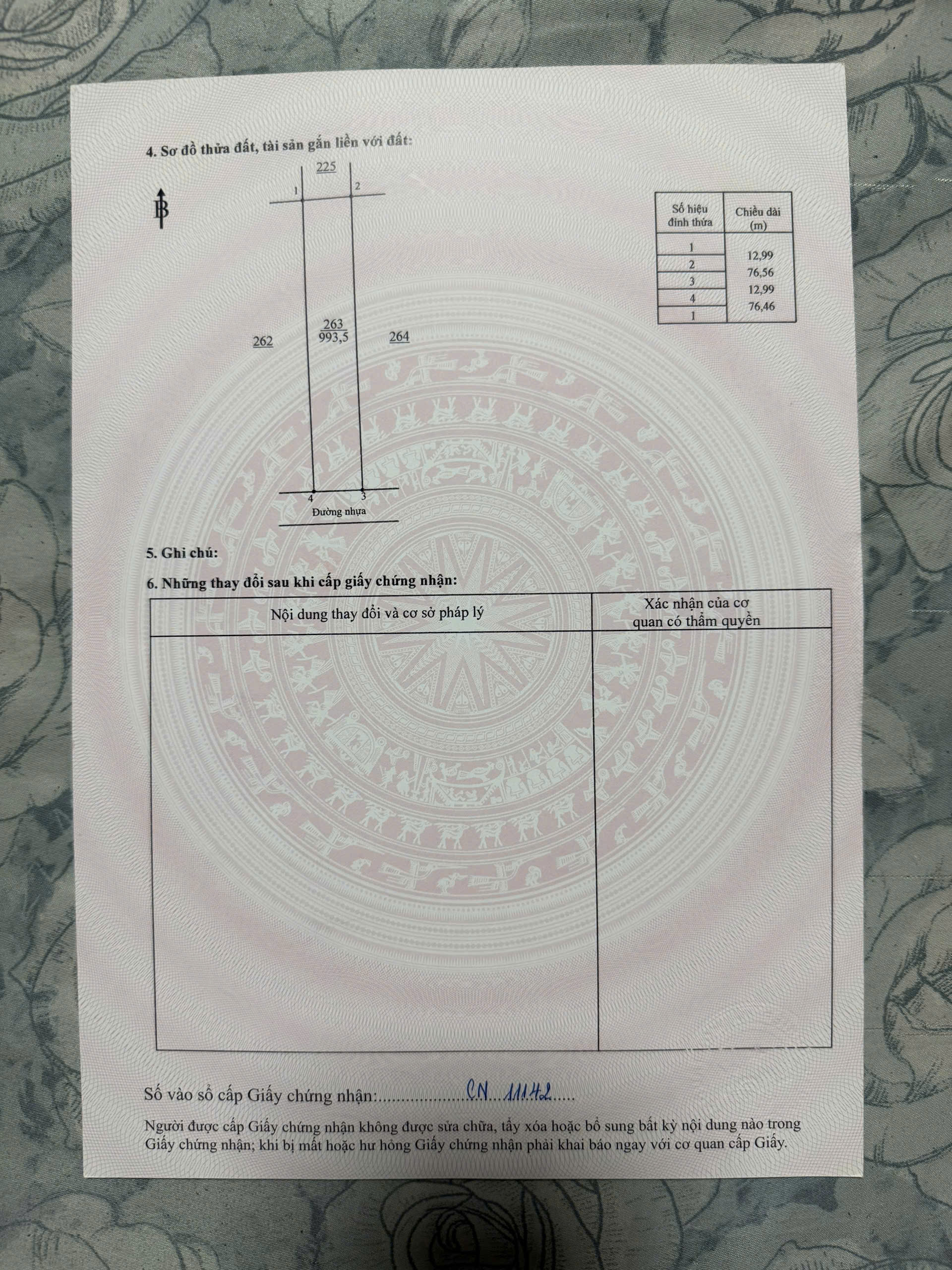 Chính chủ bán lô đất đẹp tại Nha Bích – đường đi thuận tiện, giá tốt.