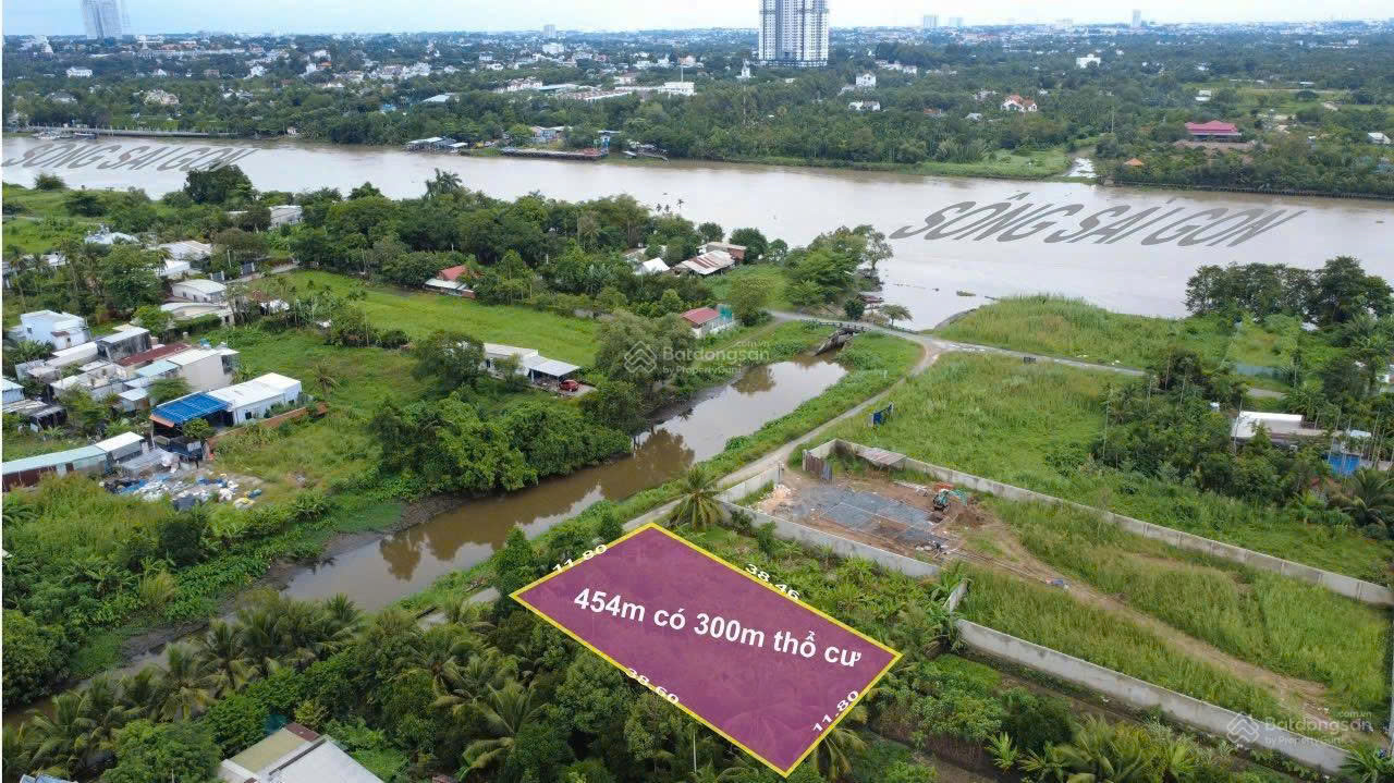 Đất ven sông Bình Mỹ 300m2 thổ cư đối diện Bình Dương – Chính chủ.