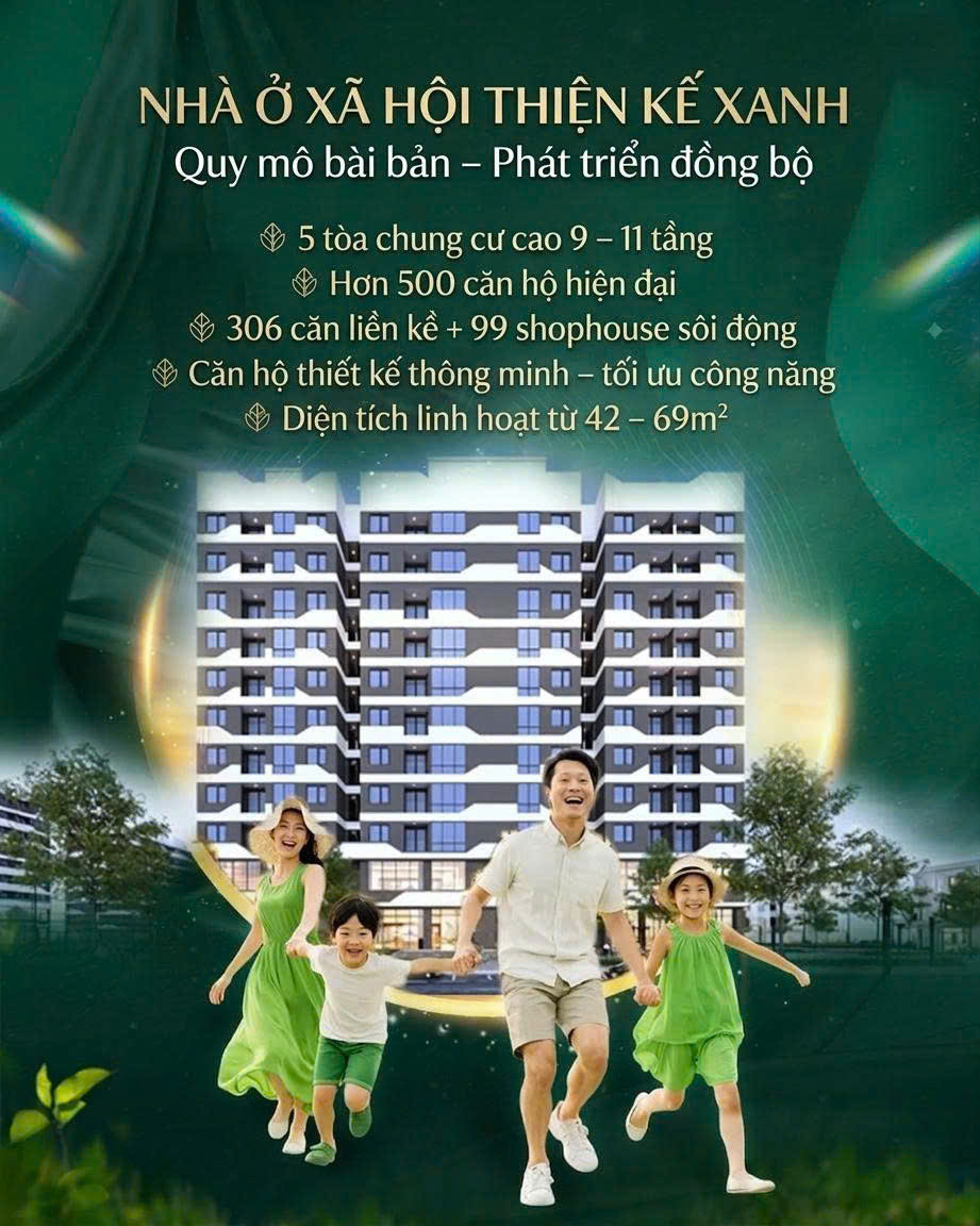 NHÀ Ở XÃ HỘI THIỆN KẾ XANH- BÌNH XUYÊN. NGÂN HÀNG HỖ TRỢ VAY CHỈ CÓ 5.6%
