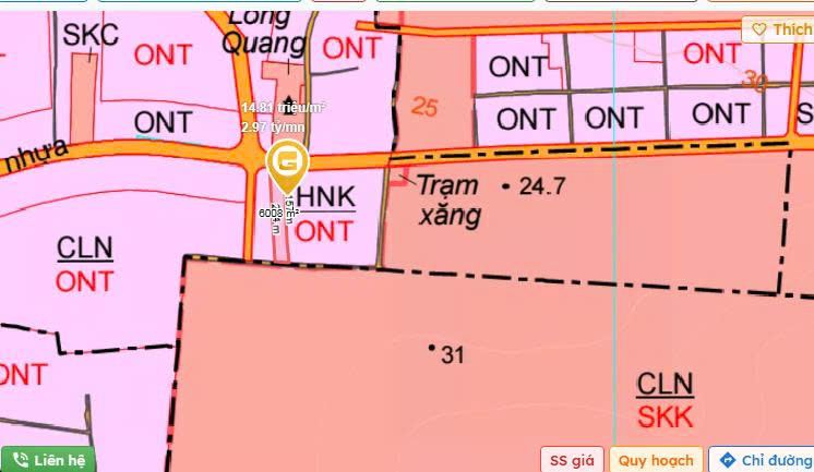 Bán đất 2 mặt tiền Bàu Cạn- Long phước- Đồng Nai, 5970m2  ngang 30M  89 TỶ