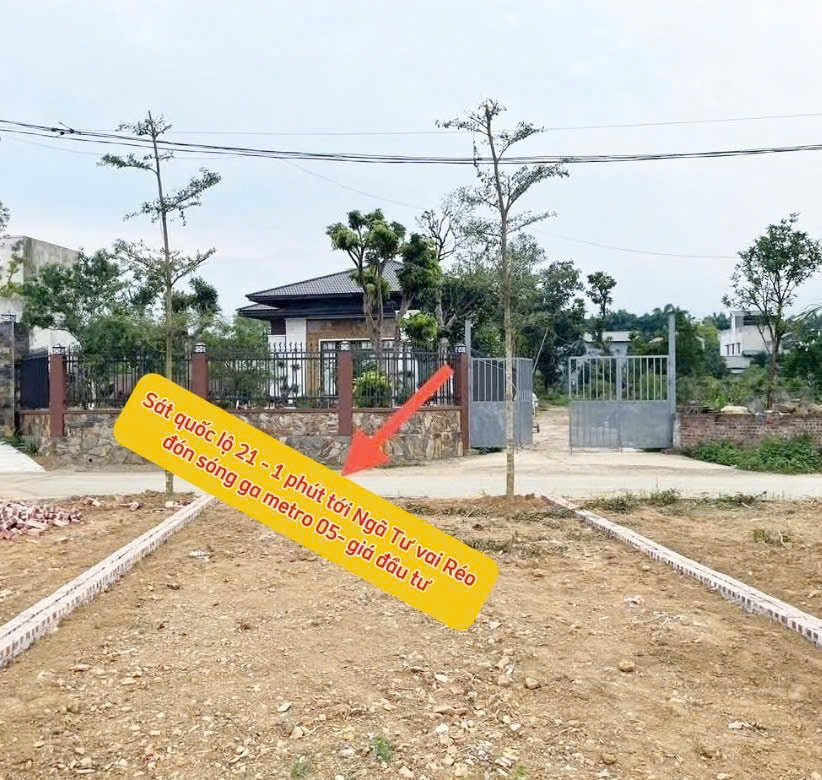 Bán đất Phú Cát 102m2 sát Ngã Tư Vai Réo, cạnh QL21 mở rộng