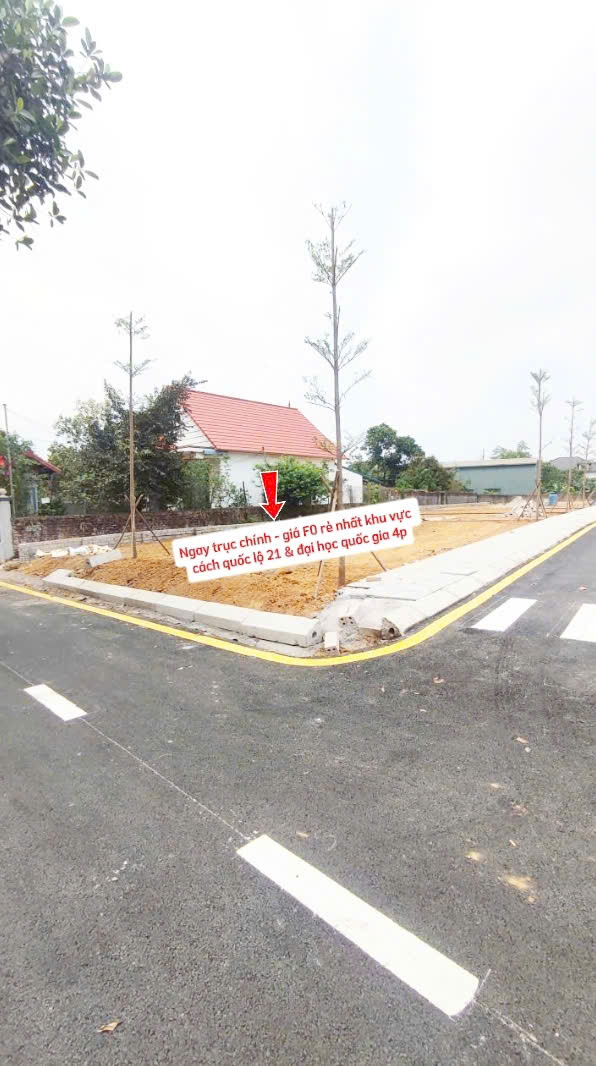 Bán gấp 105m2 đất đẹp mặt tiền 7m sát Quốc Lộ 21 sổ đỏ sẵn sàng.