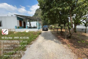 Chính chủ cần bán đất tặng nhà cũ tại Quy Đạt, Minh Hóa, Quảng Bình.