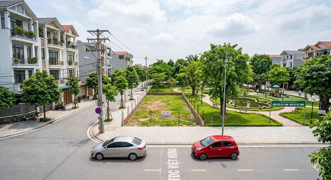 ĐẤT TĐC VIỆT HƯNG 90M2 – MẶT CÔNG VIÊN- View Panorama – 20.x TỶ [0372311369]