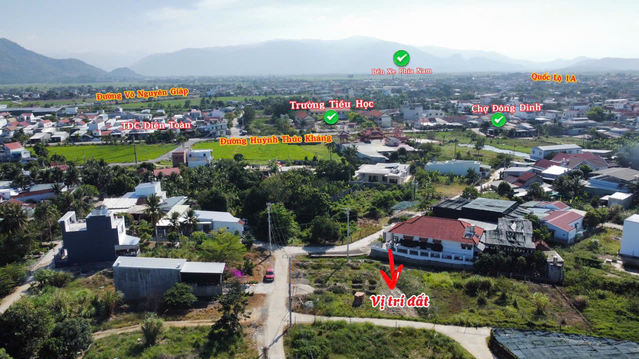 Đất Diên Toàn – 109m² Full Thổ – Ô Tô 4m – Chỉ 1.65 Tỷ