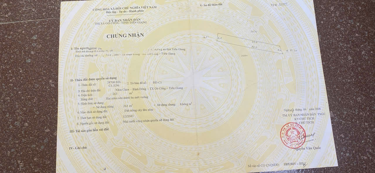 Nhà mặt tiền QL50 – Vừa ở vừa kinh doanh tốt TX Gò Công, Tiền Giang