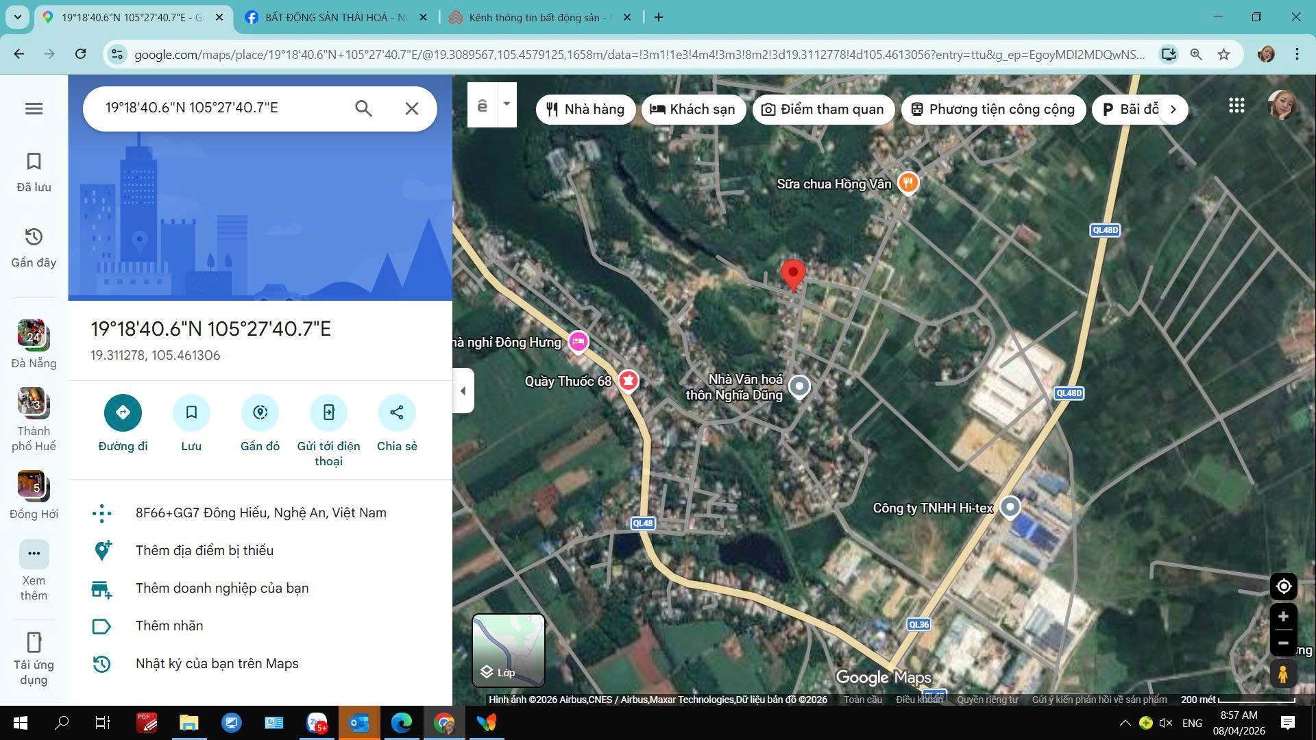 NGÂN HÀNG ĐẤU GIÁ TẠI XÃ ĐÔNG HIẾU, NGHỆ AN GIÁ 2.565 TỶ- Thị xã Thái Hòa, Nghệ An cũ