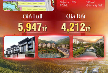 BÁN BIỆT THỰ LIỀN KỀ 63M2 GẦN BIỂN TẠI DỰ ÁN VINHOMES HẢI VÂN BAY CỦA CĐT GROUP