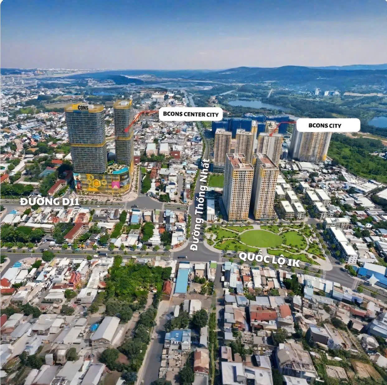 Bán căn hộ BCONS CENTER CITY – TÂM ĐIỂM SỐNG, LÀM VIỆC & ĐẦU TƯ TẠI LÀNG ĐẠI HỌC