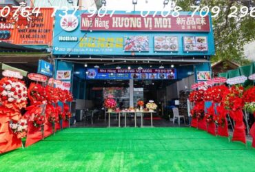 SANG NHƯỢNG GẤP NHÀ HÀNG HƯƠNG VỊ MỚI – MẶT TIỀN TÊN LỬA, HỒ CHÍ MINH