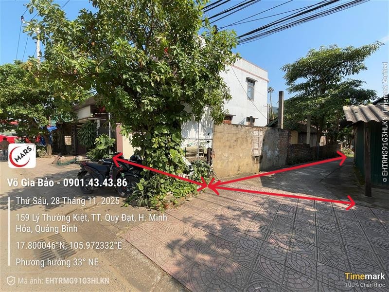 Bán đất MT QL12A thị trấn Quy Đạt Huyện Minh Hóa.