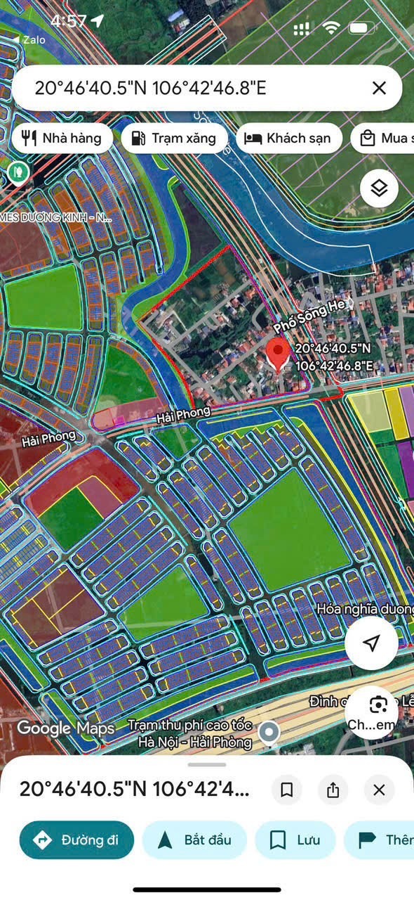 Bán lô đất vị trí cực đẹp cạnh dự án Vinhomes Dương Kinh.