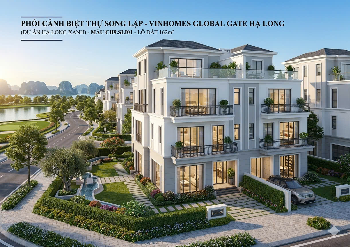 Liền kề 4 tầng – sở hữu lâu dài trong quần thể đại tiện ích Vinhomes Global Gate Hạ Long – chỉ 7x tỷ