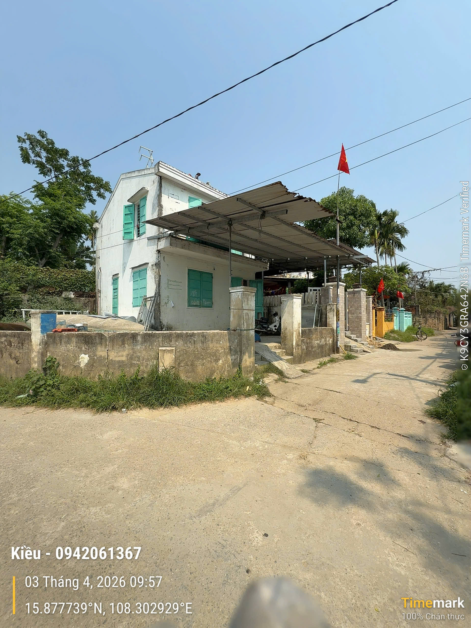 Bán đất 2MT kiệt Duy Tân, khối Nam Diêu, Thanh Hà, Hội An