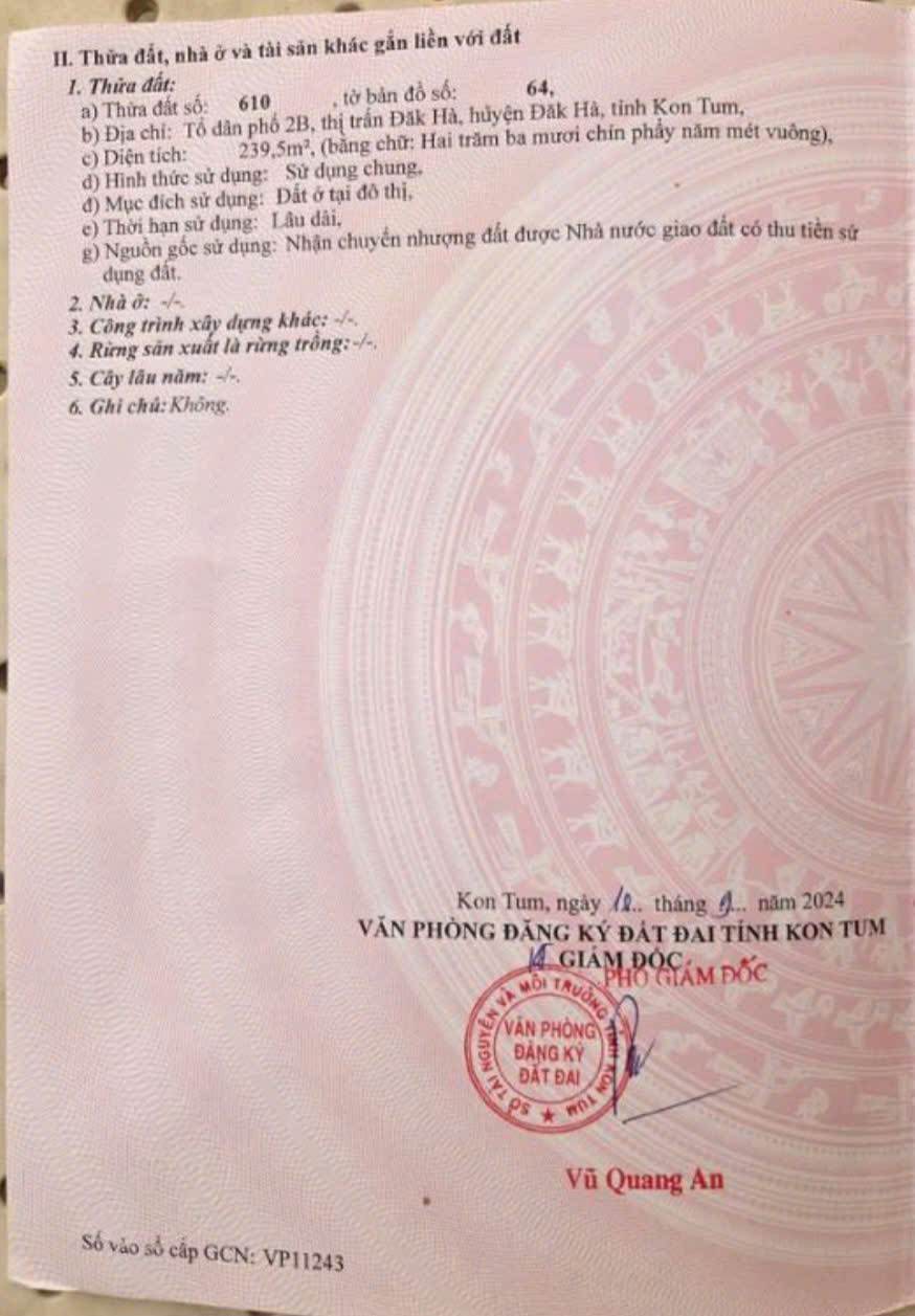 NƠI AN CƯ LÝ TƯỞNG – ĐẤT PHỐ NGUYỄN BỈNH KHIÊM – TRUNG TÂM ĐĂK HÀ