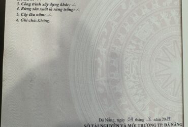 BÁN LÔ ĐẤT Ở TẠI ĐƯỜNG NGUYỄN ĐÌNH THI (LÔ SỐ 25B2-2), PHƯỜNG HÒA XUÂN, TP. ĐÀ NẴNG.