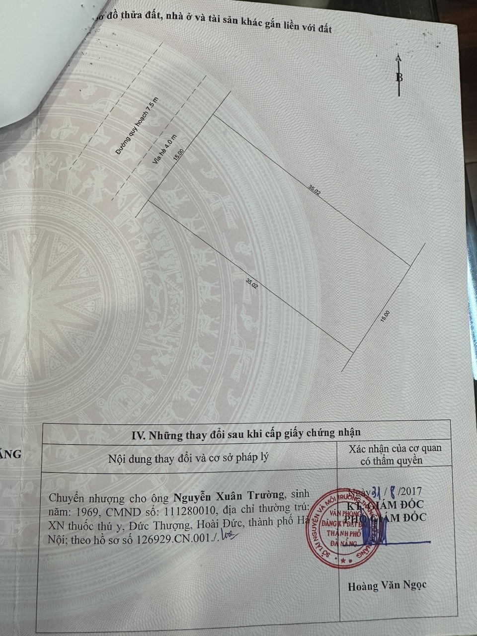 BÁN LÔ ĐẤT Ở TẠI ĐƯỜNG NGUYỄN ĐÌNH THI (LÔ SỐ 25B2-2), PHƯỜNG HÒA XUÂN, TP. ĐÀ NẴNG.